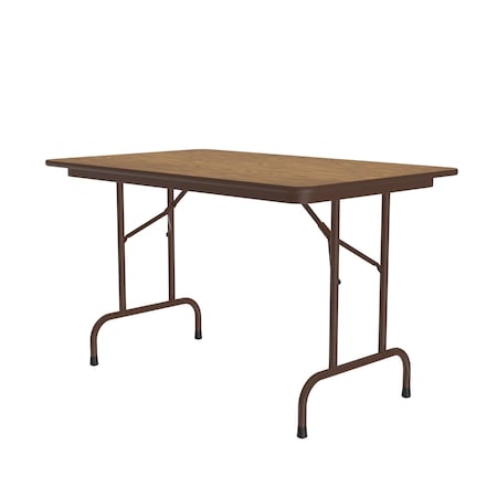 Correll CF Melamine Folding Tables 30x48 Medium Oak CF3048M-06